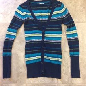 Aeropostale Blue Striped Sweater